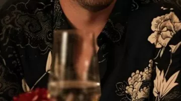 Black Floral Shirt worn by (Beck Bennett) Wild Card in TV Series Platonic S02