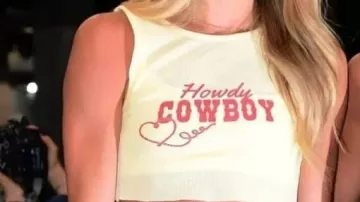 Howdy Cowboy Crop Top usado por Sophie Cunningham