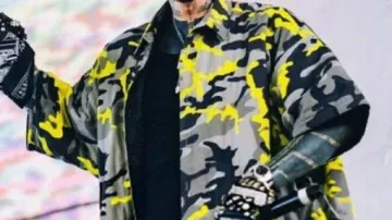 Camouflage Shirt worn by Machine Gun Kelly in Coachella Valley Music & Arts Festival 2025