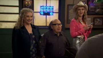 Mother The Vagabond Denim Miniskirt worn by Cock Chewa as seen in It's Always Sunny in Philadelphia (S17E08)