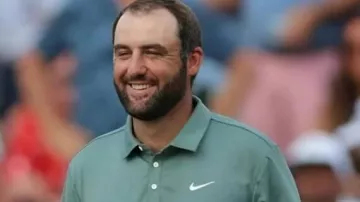 Camiseta Polo del PGA Tour Championship usada por Scottie Scheffler en Scottie Scheffler Round 2 Highlights ???? Tour Championship | Golf en ESPN