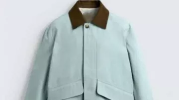 The One Show 2025 Contrast Collar Jacket worn by Ugo Monye as seen in The ONE Show