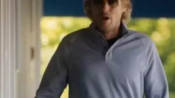 Owen Wilson Gray Polo T-Shirt worn by Pryce Cahill (Owen Wilson) in Stick (S01)