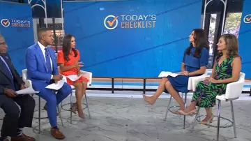 Vestido midi de satén Rima de Zadig & Voltaire usado por Natalie Azar como se ve en Today el 27 de agosto de 2025