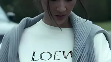 Olivia Munn Loewe T-Shirt worn by Sam (Olivia Munn) in Your Friends & Neighbors (S01) || Your Friends And Neighbors Olivia Munn Loewe T-Shirt