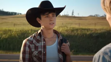 Wrangler 20X Competition Advanced Shirt in Brown Plaid worn by Alex Walter (Ashby Gentry) as seen in My Life with the Walter Boys (S02E01)