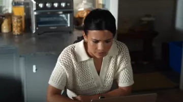 Ser.Oy.A Nani Crochet Crop Polo worn by Jackie Howard (Nikki Rodriguez) as seen in My Life with the Walter Boys (S02E02)