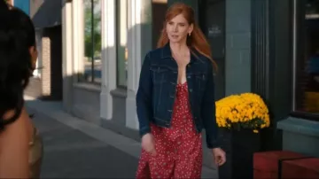 Natalie Martin Red Floral Printed Dress worn by Katherine Walter (Sarah Rafferty) as seen in My Life with the Walter Boys (S02E03)