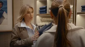 Mango Leather Trench worn by Billie Faiers as seen in Sam & Billie: Sister Act (S01E02)