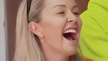 The Block AU Blue & Pink Plaid Shirt worn by Lady Gaga in The Block AU Season 21 Episode 1 FHD