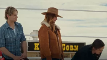 Stand Studio Lillee Jacket worn by Katherine Walter (Sarah Rafferty) as seen in My Life with the Walter Boys (S02E07)