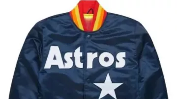 Chaqueta de satén Homage X Starter Astros usada por (Cha Eun-woo) como se ve en Astro - Stargazer: Astroscope