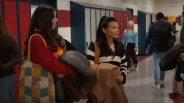 BDG Patchwork Corduroy Tote Bag In Multi worn by Grace (Ellie O'Brien) as seen in My Life with the Walter Boys (S02E10)
