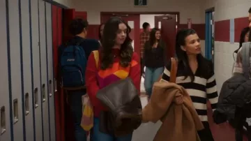 Jw Anderson Landscape Jacquard Wool Blend Sweater worn by Grace (Ellie O'Brien) as seen in My Life with the Walter Boys (S02E10)