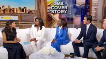 Gabriela Hearst Stephanie Blazer porté par Deborah Roberts comme on le voit dans Good Morning America le 28 août 2025