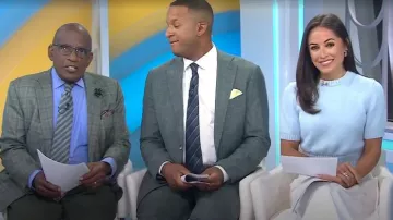 Suéter Toccin Elsie usado por Kaylee Hartung como se ve en Today el 28 de agosto de 2025
