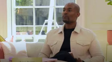 Reiss Jackson Wool Blend Blouson Jacket in Oatmeal worn by Paul Carrick Brunson as seen in Celebs Go Dating (S14E08)