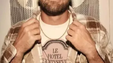 Travis Kelce Surchemise à carreaux brossés épais