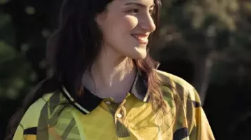 Lilli Kay Yellow Jersey Shirt worn by Zero (Lilli Kay) in Stick (S01) || Stick S01 Lilli Kay Yellow Jersey Shirt