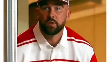 Travis Kelce 2025 Red Striped Rugby Shirt