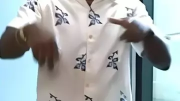 Floral Print Camp Shirt worn by Scott Evans in Access Hollywood 2025