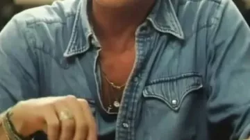 Western Denim Shirt worn by Sonny Hayes (Brad Pitt) in Film F1 The Movie 2025