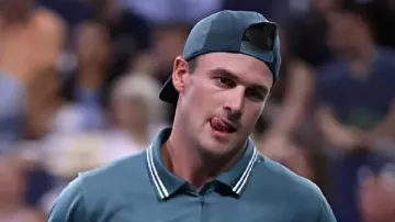Esta camiseta usada por Tommy Paul en Elmer Moller vs. Tommy Paul Partido Completo | Ronda 1 del US Open 2025