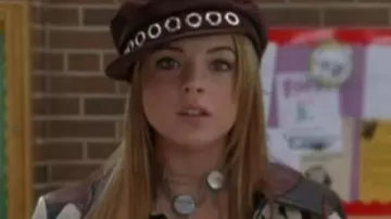 Confessions d’une reine du drame adolescent Lindsay Lohan Veste portée par Lola (Lindsay Lohan) comme on le voit dans Confessions d’une reine du drame adolescent