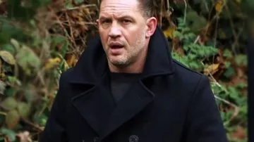 MobLand 2025 Tom Hardy Black Leather Jacket worn by Harry Da Souza (Tom Hardy) in MobLand (S01)