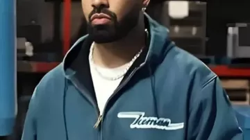 Drake Iceman Zip Up Hooded Jacket