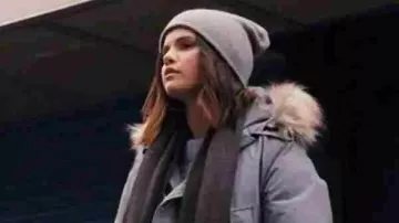 Only Murders in the Building Selena Gomez Grey Hooded Jacket worn by Mabel Mora (Selena Gomez) as seen in Only Murders in the Building (S02)