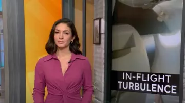 Robe Cinq à Sept McKenna portée par Ali Bauman telle que vue dans CBS Mornings le 31 août 2025