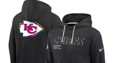 Kansas City Chiefs Black Crucial Catch Dri-Fit Hoodie worn by Jalen Hurts in the YouTube video NOBODY Wants To ADMIT This About Patrick Mahomes & The Kansas City Chiefs... | Film Analysis |