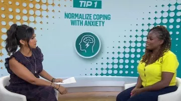 Cynthia Rowley Ramie Smocked Dress worn by Laura Jarrett as seen in Today on August 29, 2025