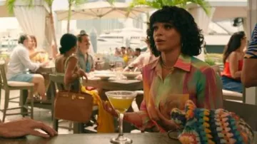 Le Superbe Sunset Tower Tuck Shirt worn by Mel Campesino (Gizel Jiménez) as seen in Bad Monkey (S01E10)