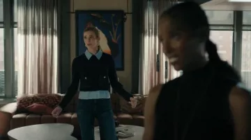 Mother High Waisted Roller Skimp usado por Ingrid Bannerman (Allegra Rose Edwards) como se ve en Upload (S04E01)