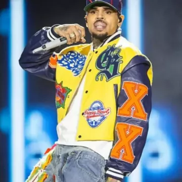 Chris Brown Breezy Bowl XX Tour Jacket worn by Chris Brown (Chris Brown) in missflawless4