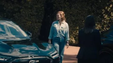 Camisa de novio con botones a presión Wrangler usada por Jessica Bradforrd (Cassidy Freeman) como se ve en Paradise (S01E01)