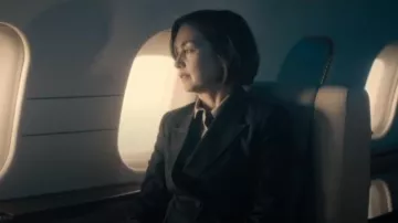 Gabriella Hearst Angela Wool Blazer Jacket worn by Samantha 'Sinatra' Redmond (Julianne Nicholson) as seen in Paradise (S01E02)