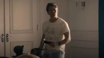 101shirts Wildcat Shirt worn by President Cal Bradford (James Marsden) as seen in Paradise (S01E05)