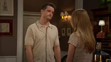 NN07 Chemise Nolan portée par Kyle Abbott (Michael Mealor) comme on le voit dans Les Feux de l’Amour le 27 août 2025