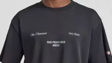 Camiseta gráfica negra de los San Francisco 49ers