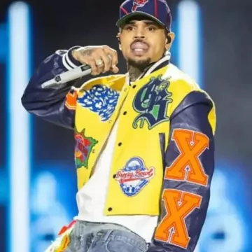 Chris Brown Breezy Bowl XX Tour Jacket (Chris Brown) in missflawless4
