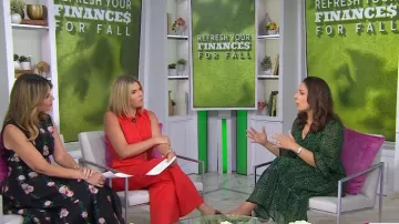 Ba&Sh Clovia Tiered Dress worn by Farnoosh Torabi as seen in Today with Jenna & Friends on  September 1, 2025