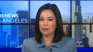 L'Agence Kumi Jacket worn by Jo Ling Kent as seen in CBS Mornings on  September 1, 2025