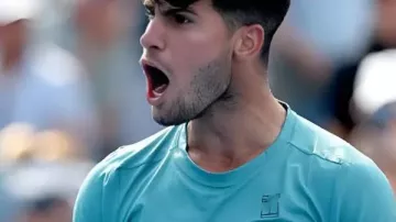 Cincinnati Open 2025 Carlos Alcaraz Camiseta Azul