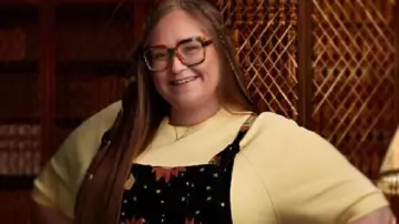 The Inheritance Moon & Stars Print Black Overalls worn by (Hannah Waddingham) as seen in The Inheritance (S01E01)