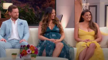 Lulus Elegant Moment Emerald Green Tie-Dye Backless Maxi Dress worn by Kristen Doute as seen in The Valley (S02E16)