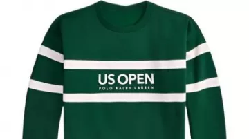 US Open 2025 Vintage Fit Green Sweatshirt worn by Novak Djokovic in Jannik Sinner vs. Alexander Bublik Highlights | 2025 US Open Round 4