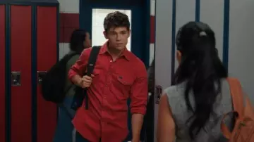 Wrangler Red Western Button-Down Shirt worn by Alex Walter (Ashby Gentry) as seen in My Life with the Walter Boys (S02E02)